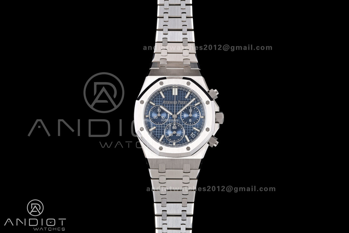 Royal Oak Chrono 26240 SS DDF 1:1 Best Edition Blue Dial on SS Bracelet DD4401 Super Clone Free Sprung V3